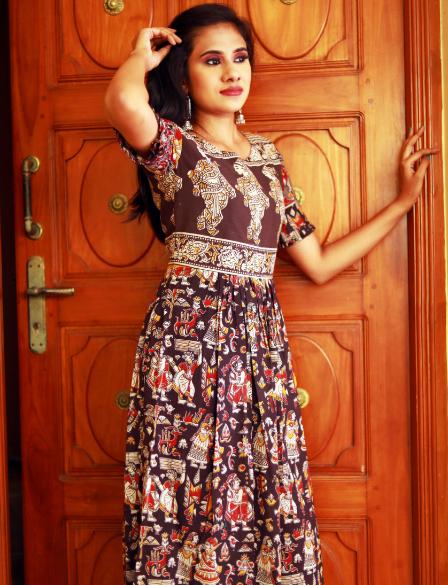 Kurtis - Cotton - Kalamkari – Scarlet Thread