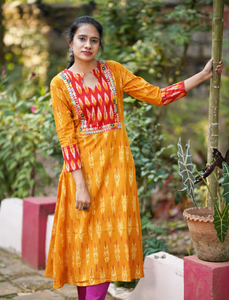 Kurtis - Cotton - Ikat – Scarlet Thread