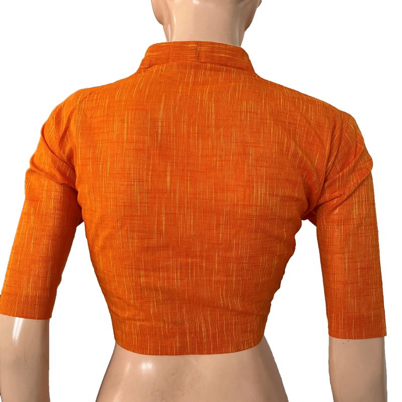 Orange high outlet neck top