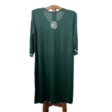 Rayon Cotton  Straight cut Chikankari  Kurta, Bottle Green, KC1036