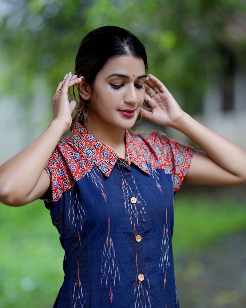 Ikat kurtis deals