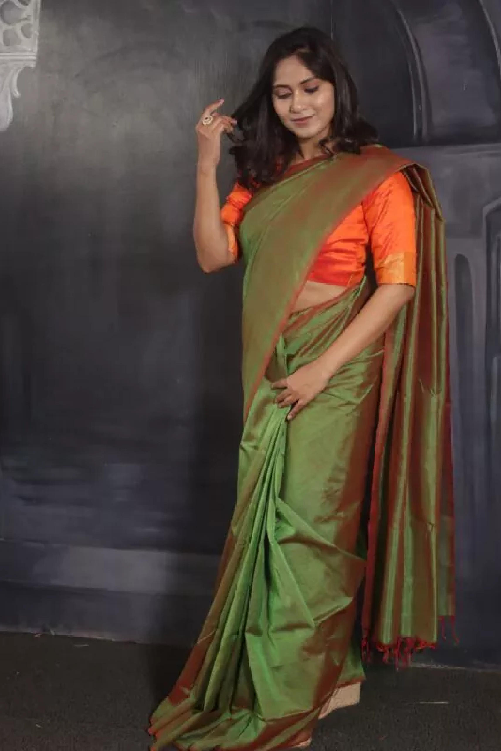 Green and Maroon Soft Silk Saree's With Heavy Blouse at Rs 1499.00 | Soft  Silk Saree | ID: 2852597757912